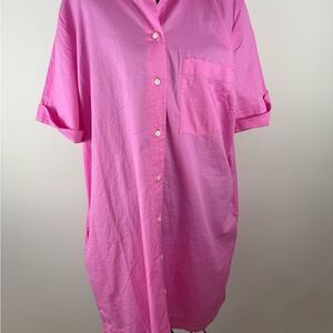 Old Navy Pink Shirt Dress women